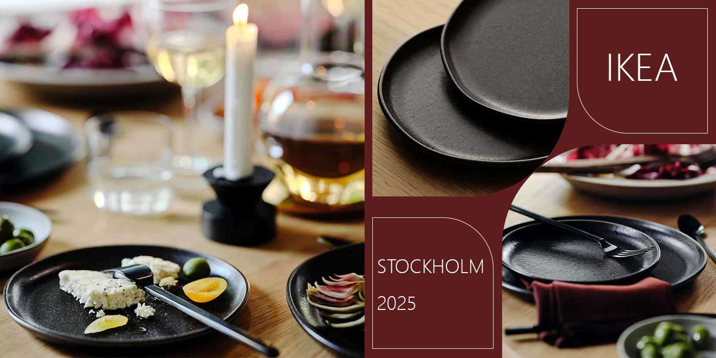 ست 2 عددی بشقاب میوه خوری ایکیا مدل IKEA STOCKHOLM 2025